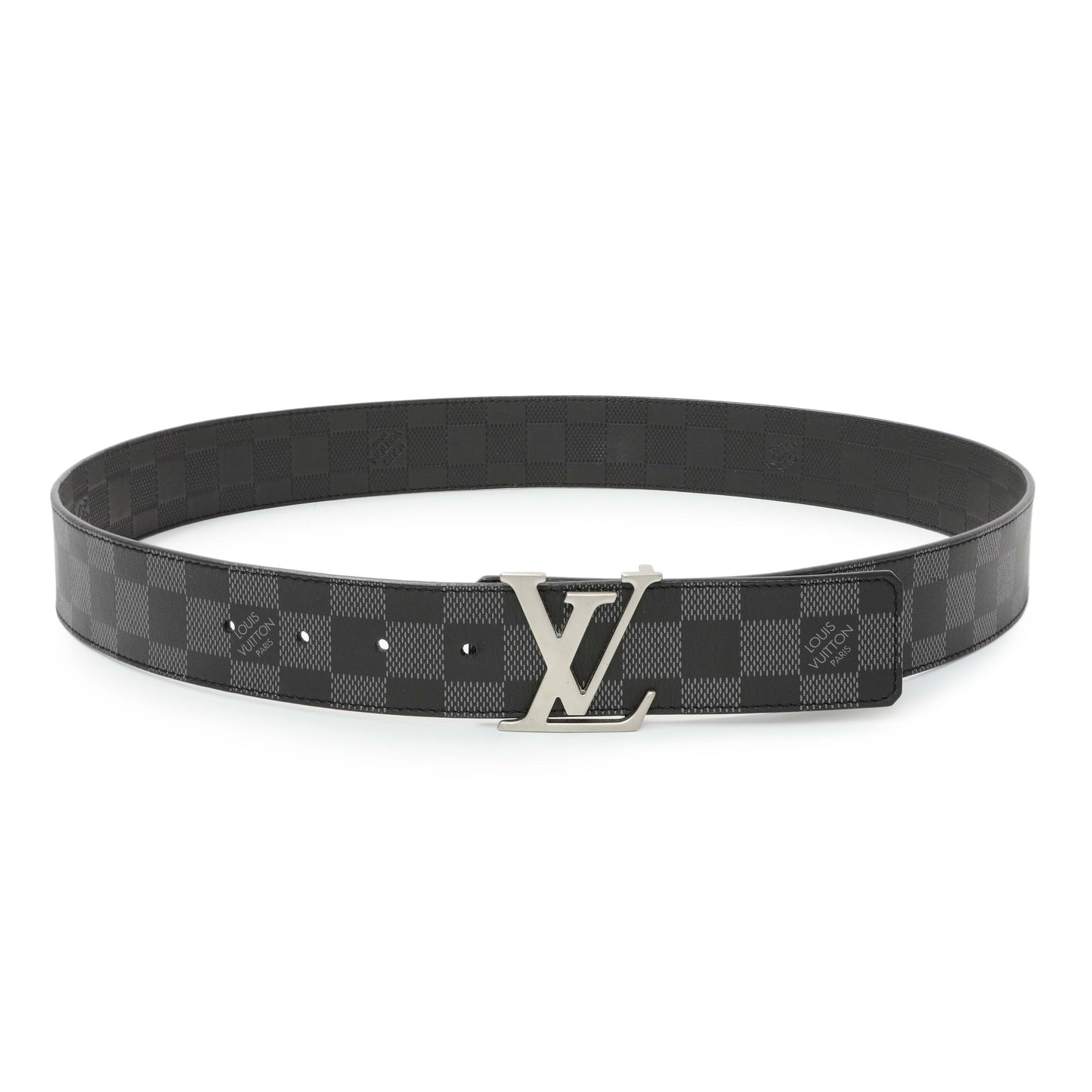 Exclusive Louis Vuitton Reversible Damier Infini LV Initiales 40mm Belt — Front View