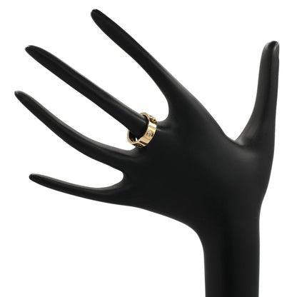 Exclusive Cartier 18K Yellow Gold 3 Diamond Love Ring — Top View