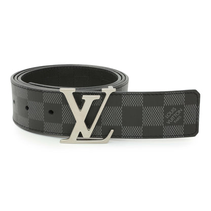 Exclusive Louis Vuitton Reversible Damier Infini LV Initiales 40mm Belt — Detail View