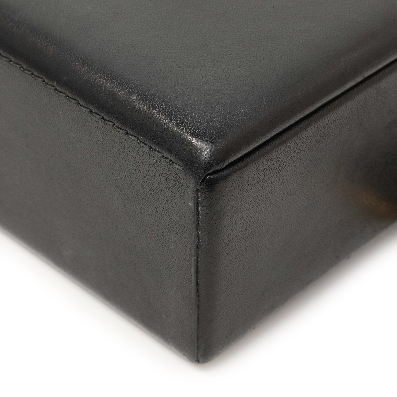Exclusive Christian Dior Black Lambskin Dioraddict Lockbox — Detail View