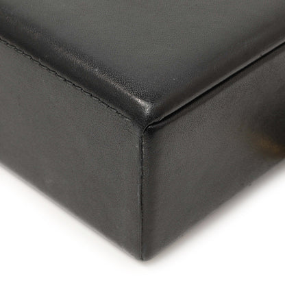 Exclusive Christian Dior Black Lambskin Dioraddict Lockbox — Detail View