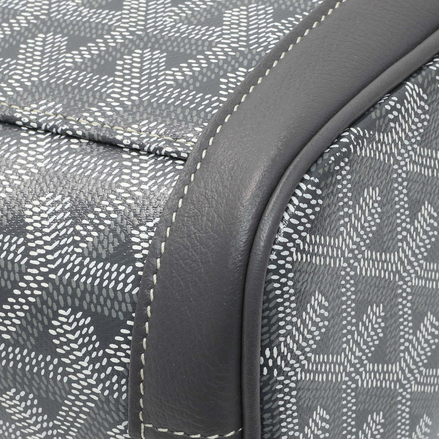 Exclusive Goyard Grey Goyardine Calfskin Mini Alpin Backpack — Lifestyle View