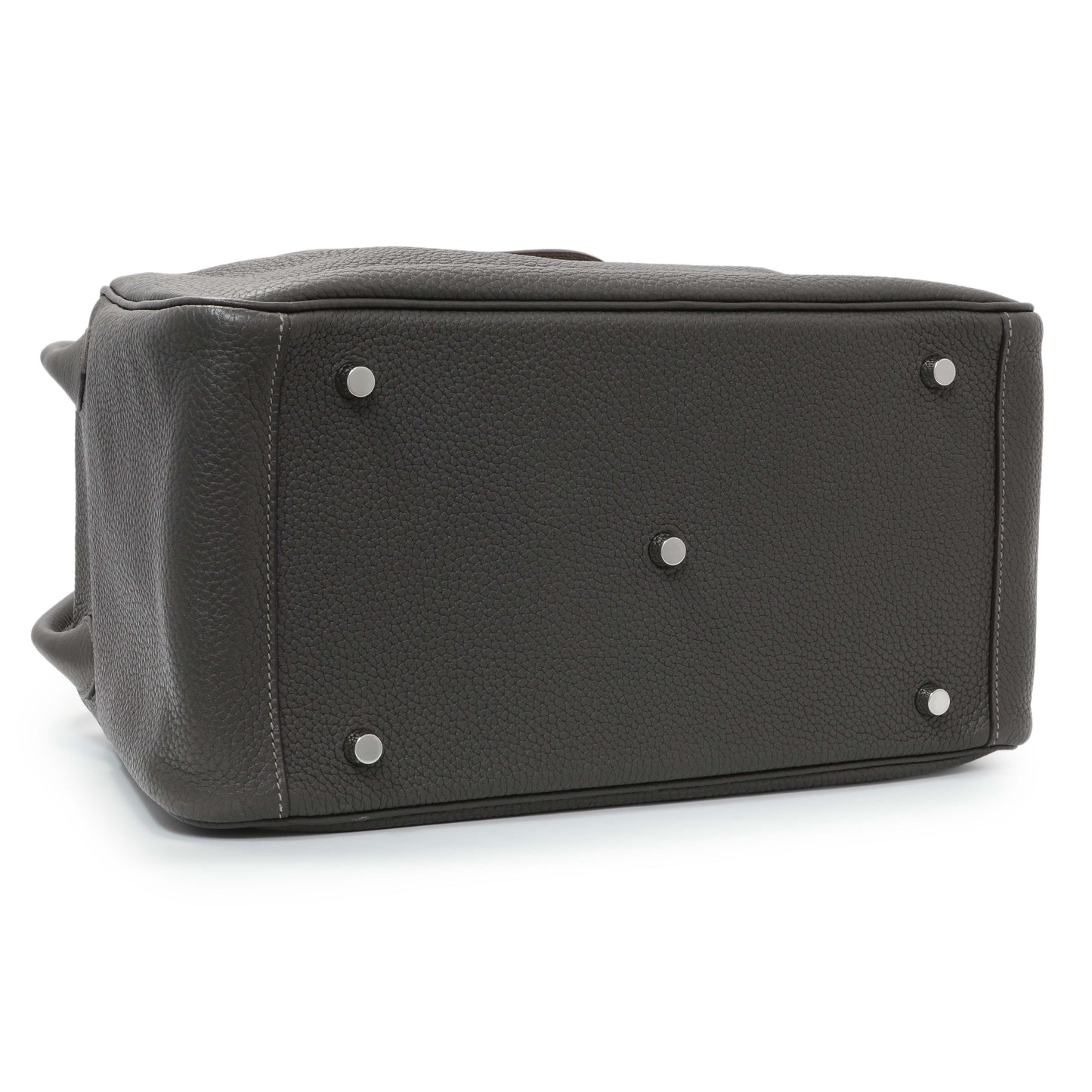 Exclusive Hermes Graphite Clemence Lindy 34 — Back View