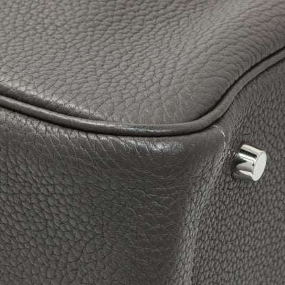 Exclusive Hermes Graphite Clemence Lindy 34 — Top View