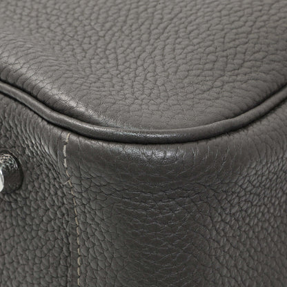Exclusive Hermes Graphite Clemence Lindy 34 — Detail View