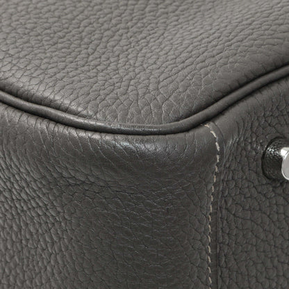 Exclusive Hermes Graphite Clemence Lindy 34 — Lifestyle View