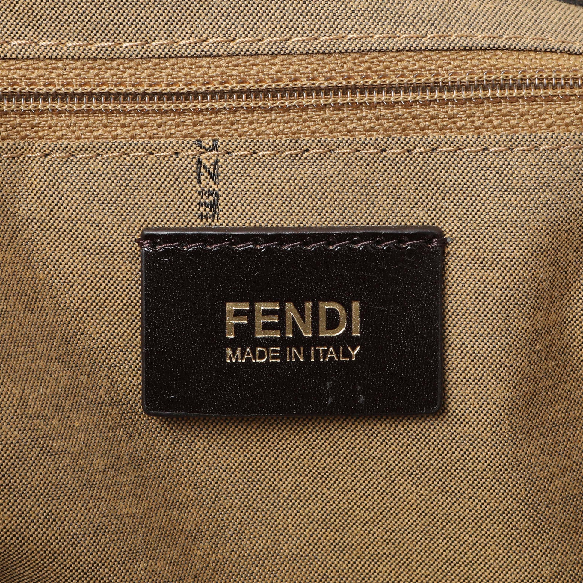 Exclusive Fendi Tobacco Zucca Mama Forever Bag — Detail View