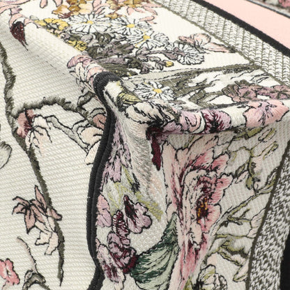 Exclusive Christian Dior Pink White Floral Embroidered Medium Book Tote — Alternate View 7