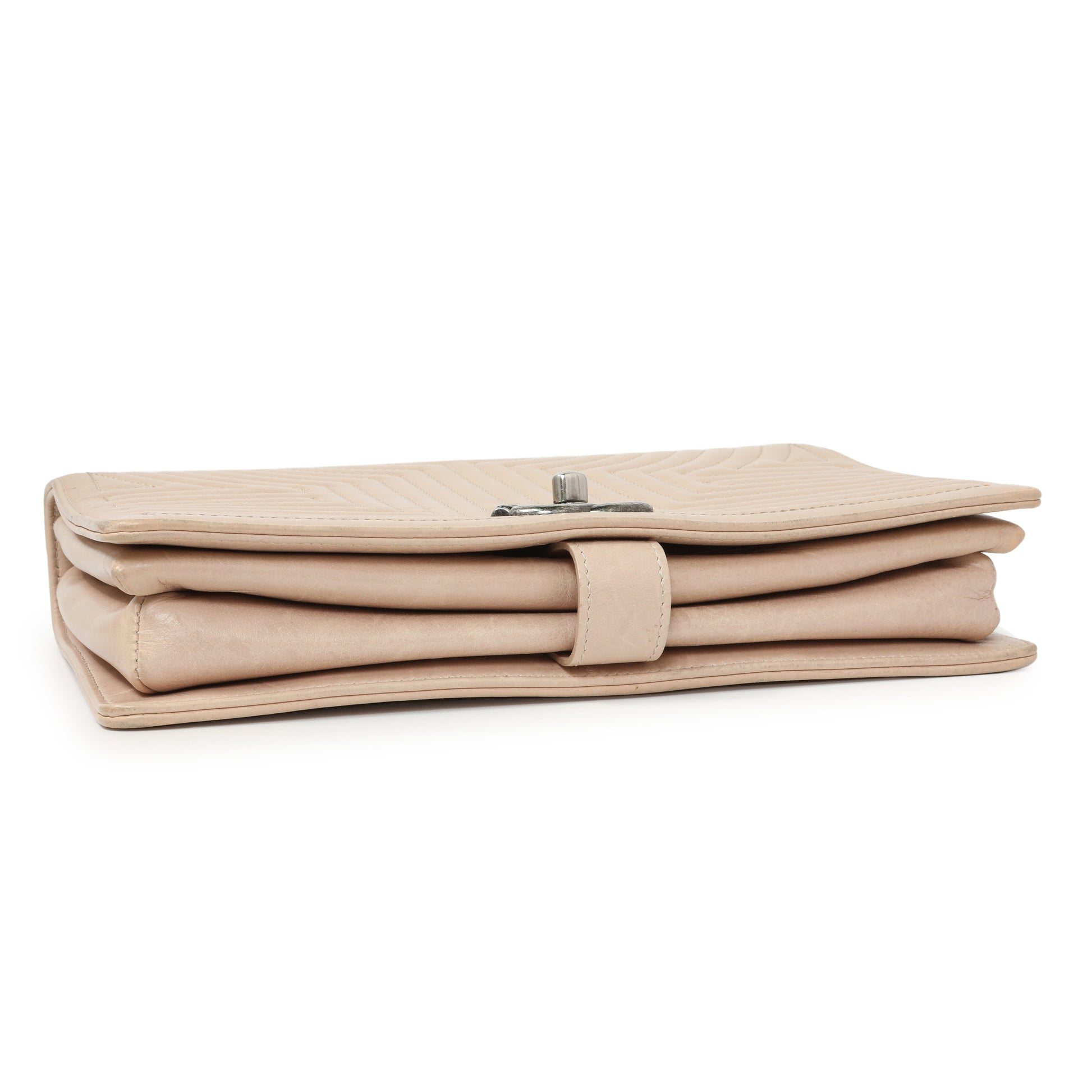 Exclusive Chanel Beige Quilted Calfskin Medium Korean Garden Flap — Top View