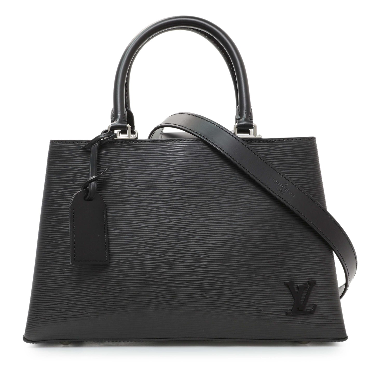 Exclusive Louis Vuitton Black Epi Kleber PM — Front View