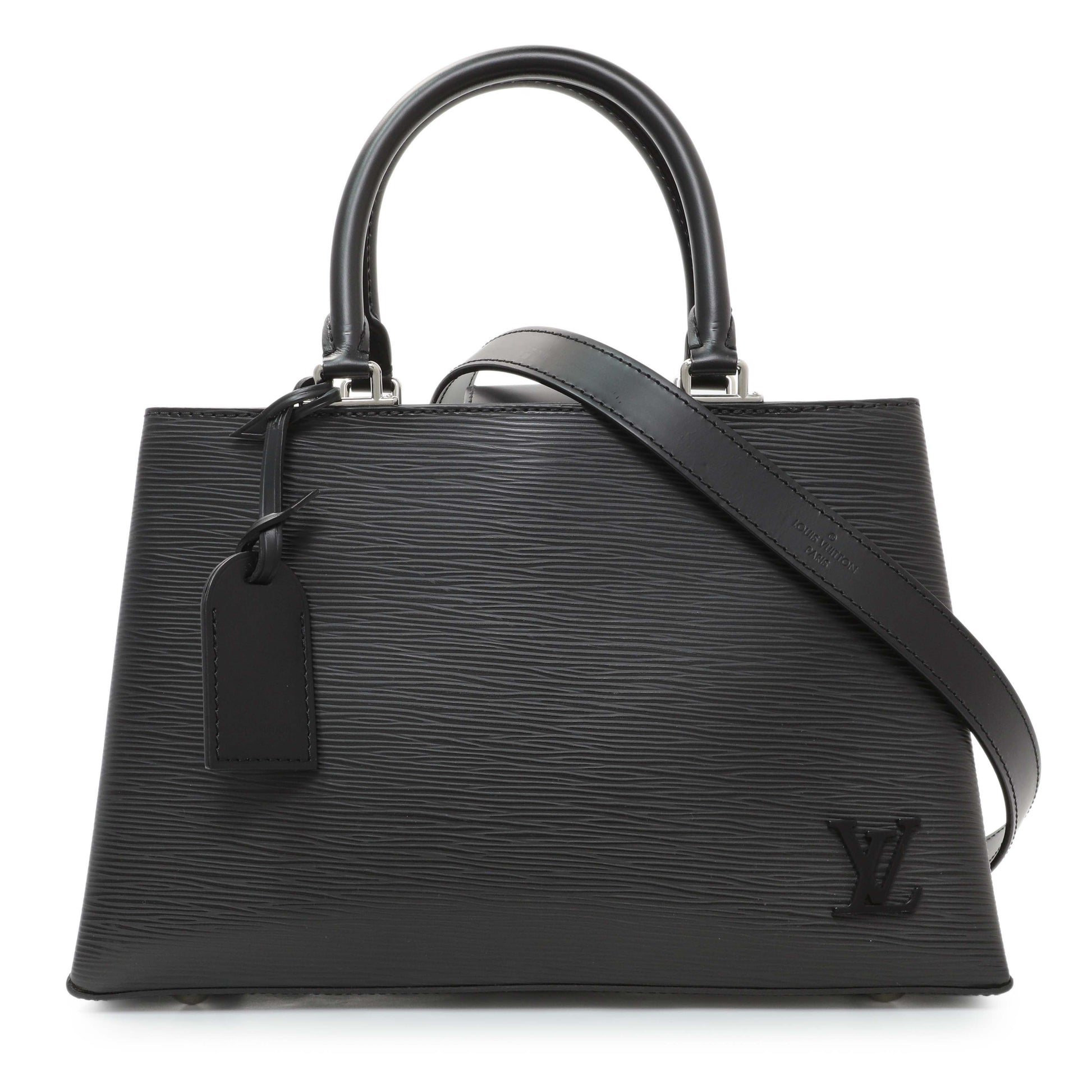 Exclusive Louis Vuitton Black Epi Kleber PM — Front View