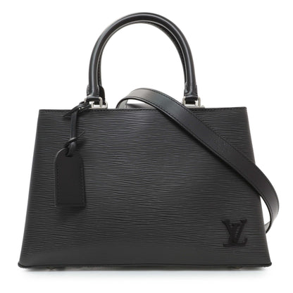Exclusive Louis Vuitton Black Epi Kleber PM — Front View