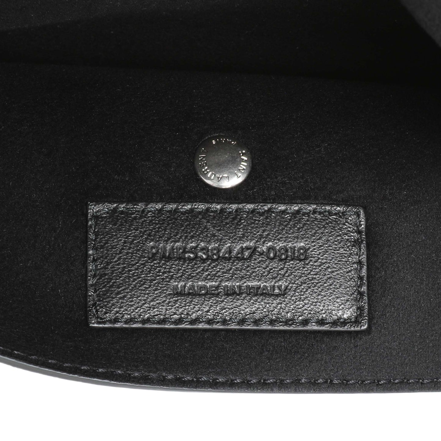 Exclusive Saint Laurent Black Lambskin Teddy Bucket Bag — Lifestyle View