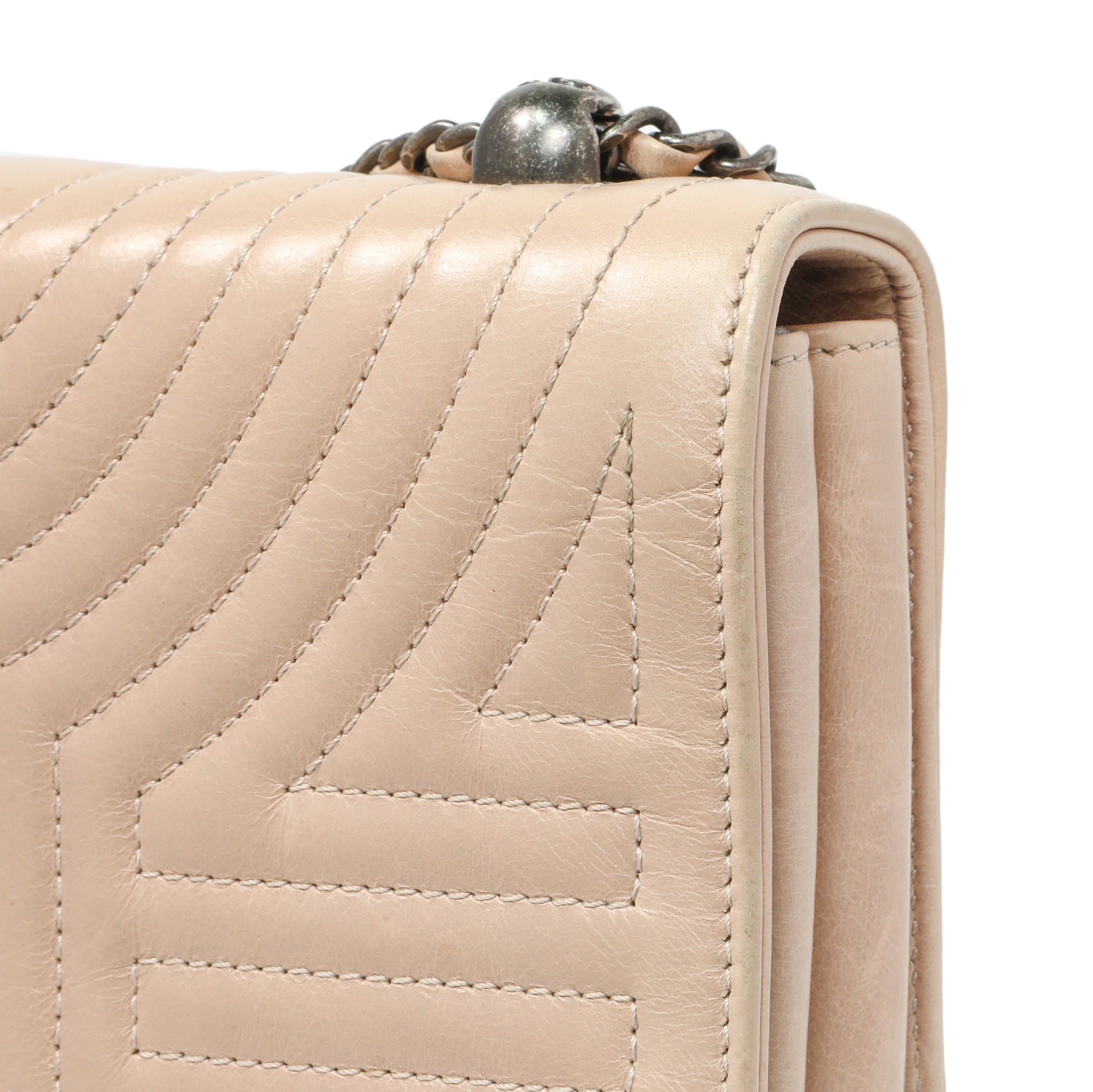 Exclusive Chanel Beige Quilted Calfskin Medium Korean Garden Flap — Alternate View 10