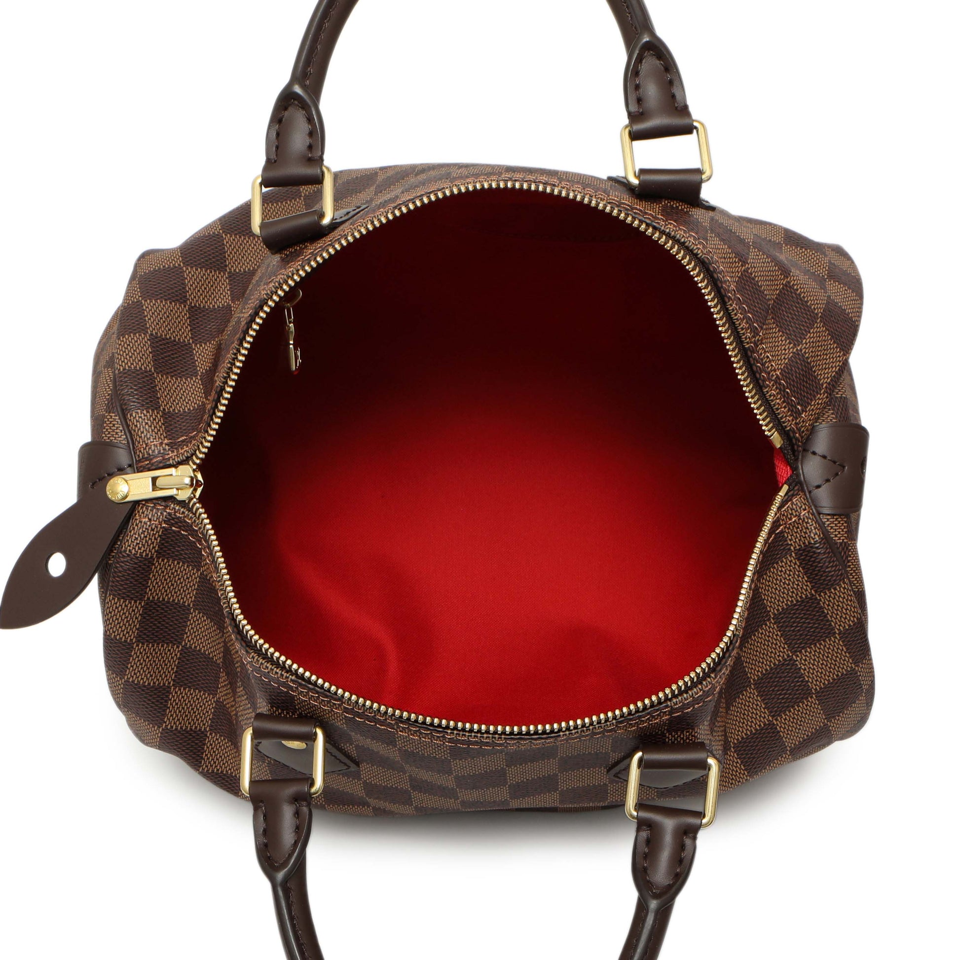 Exclusive Louis Vuitton Damier Ebene Speedy 30 — Top View