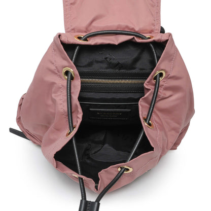 Exclusive Burberry Mauve Nylon Medium Rucksack Backpack — Top View