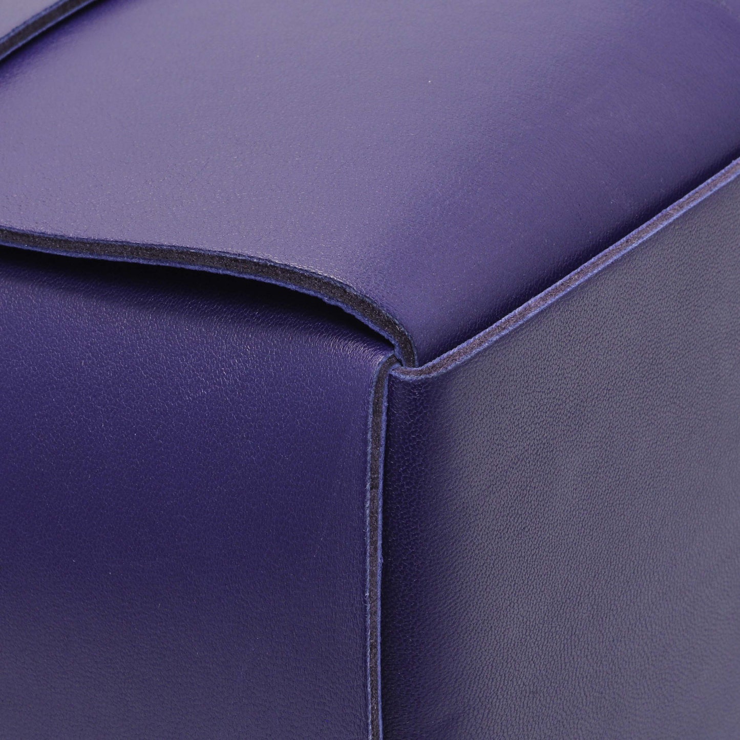 Exclusive Bottega Veneta Purple Calfskin Maxi Intrecciato Small Arco Tote — Top View