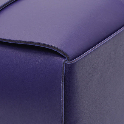 Exclusive Bottega Veneta Purple Calfskin Maxi Intrecciato Small Arco Tote — Top View