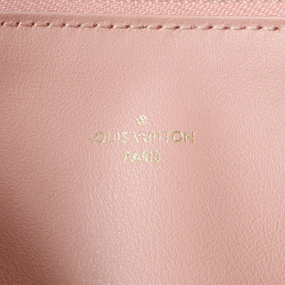 Exclusive Louis Vuitton Rose Poudre Empreinte Felicie Chain Wallet Zippered Insert — Detail View