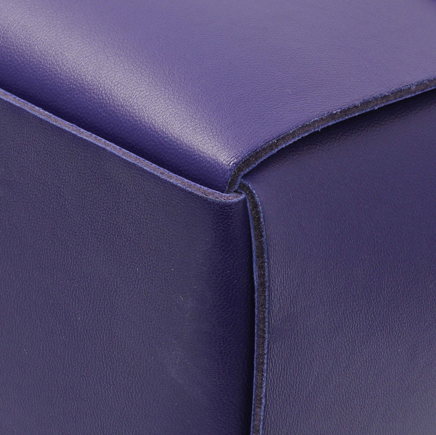 Exclusive Bottega Veneta Purple Calfskin Maxi Intrecciato Small Arco Tote — Detail View