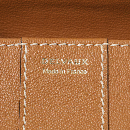 Exclusive Delvaux Tan Rodeo Calfskin Brillant Wallet On Chain — Detail View