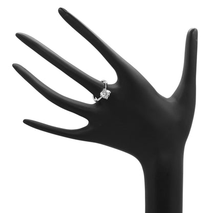 Exclusive 18K White Gold 1.50 Carat Diamond De Beers Solitaire Ring — 3.5 — Back View