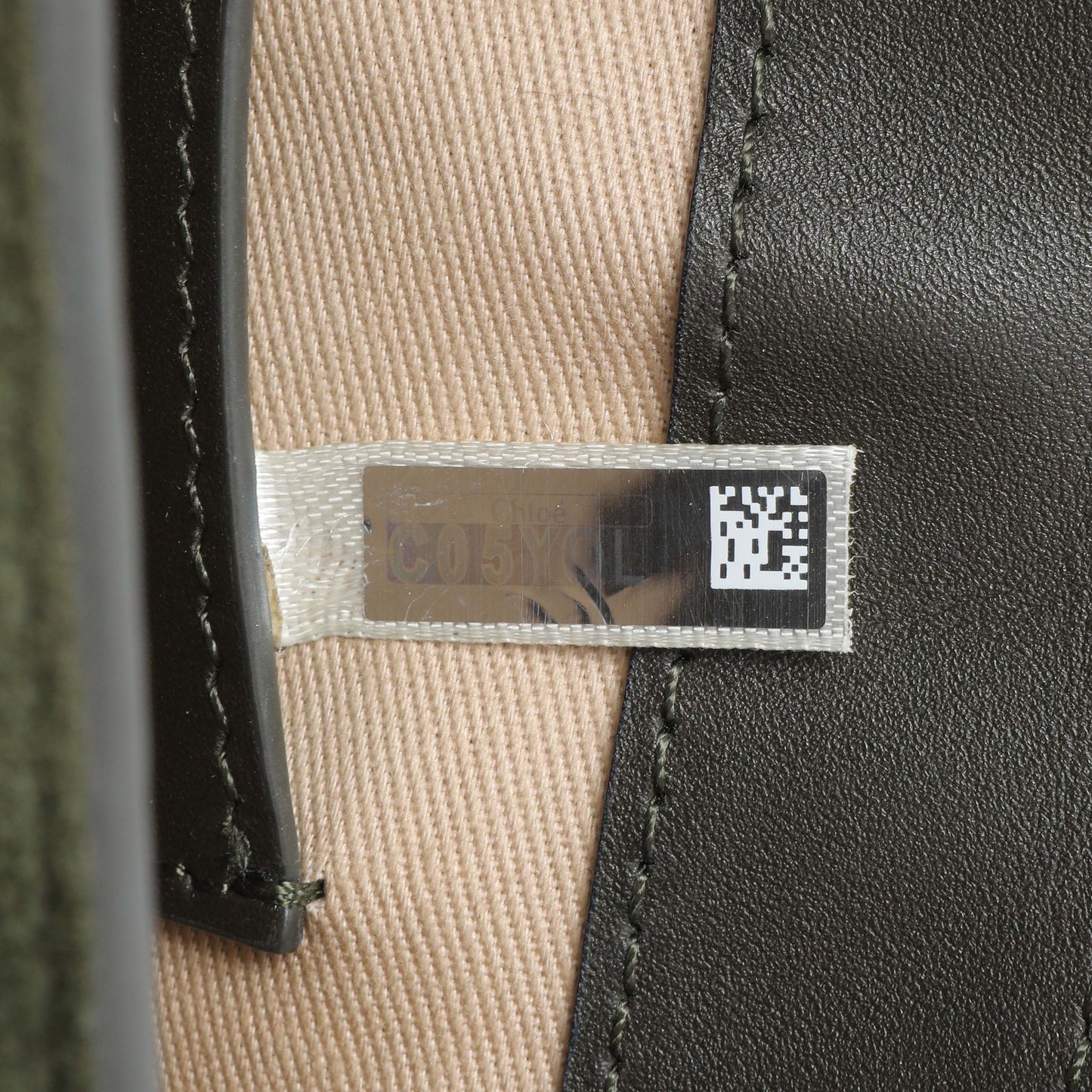 Exclusive Chloe Green Calfskin Little Horses Embroidered Small Tess Bag — Lifestyle View