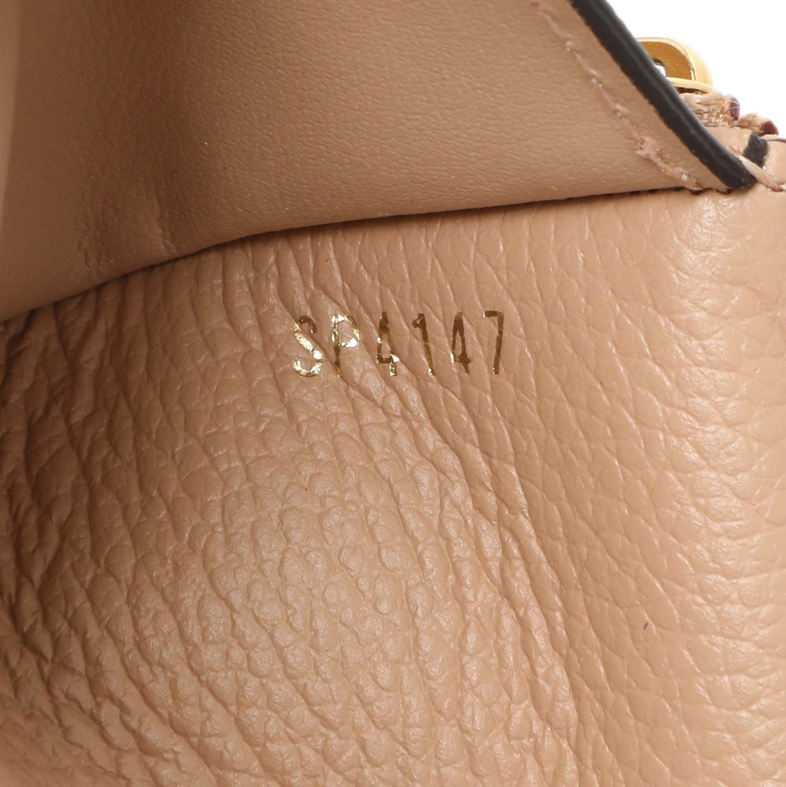 Exclusive Louis Vuitton Beige Empreinte Zoe Wallet — Alternate View 10