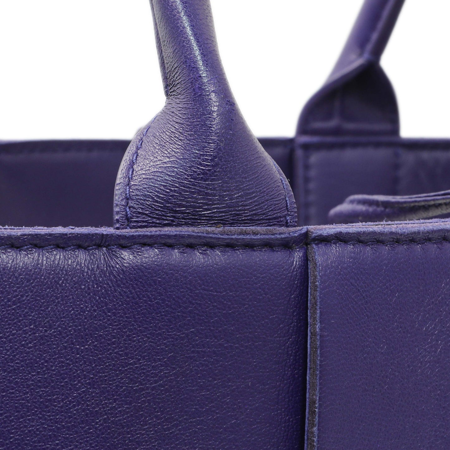 Exclusive Bottega Veneta Purple Calfskin Maxi Intrecciato Small Arco Tote — Alternate View 12