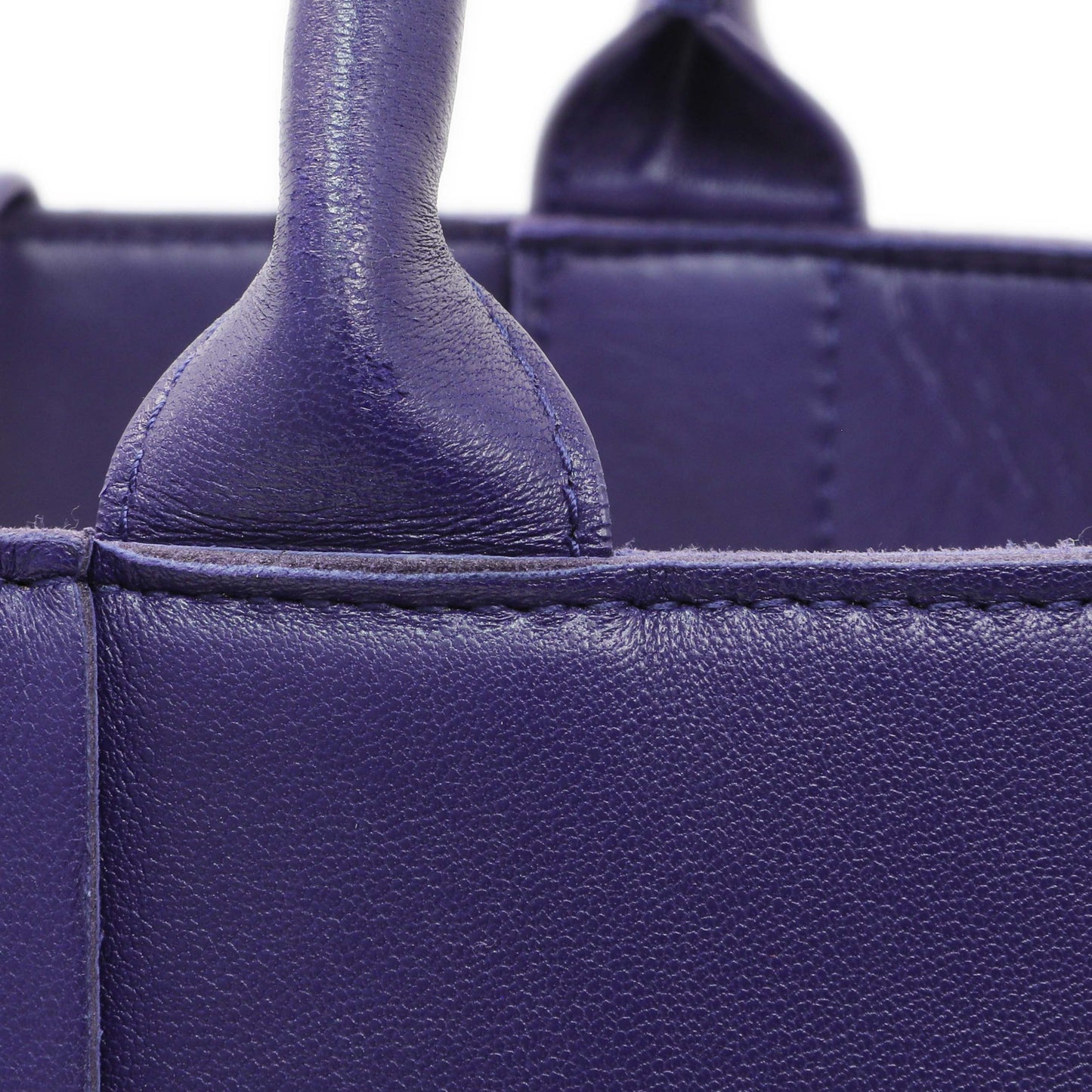 Exclusive Bottega Veneta Purple Calfskin Maxi Intrecciato Small Arco Tote — Alternate View 13