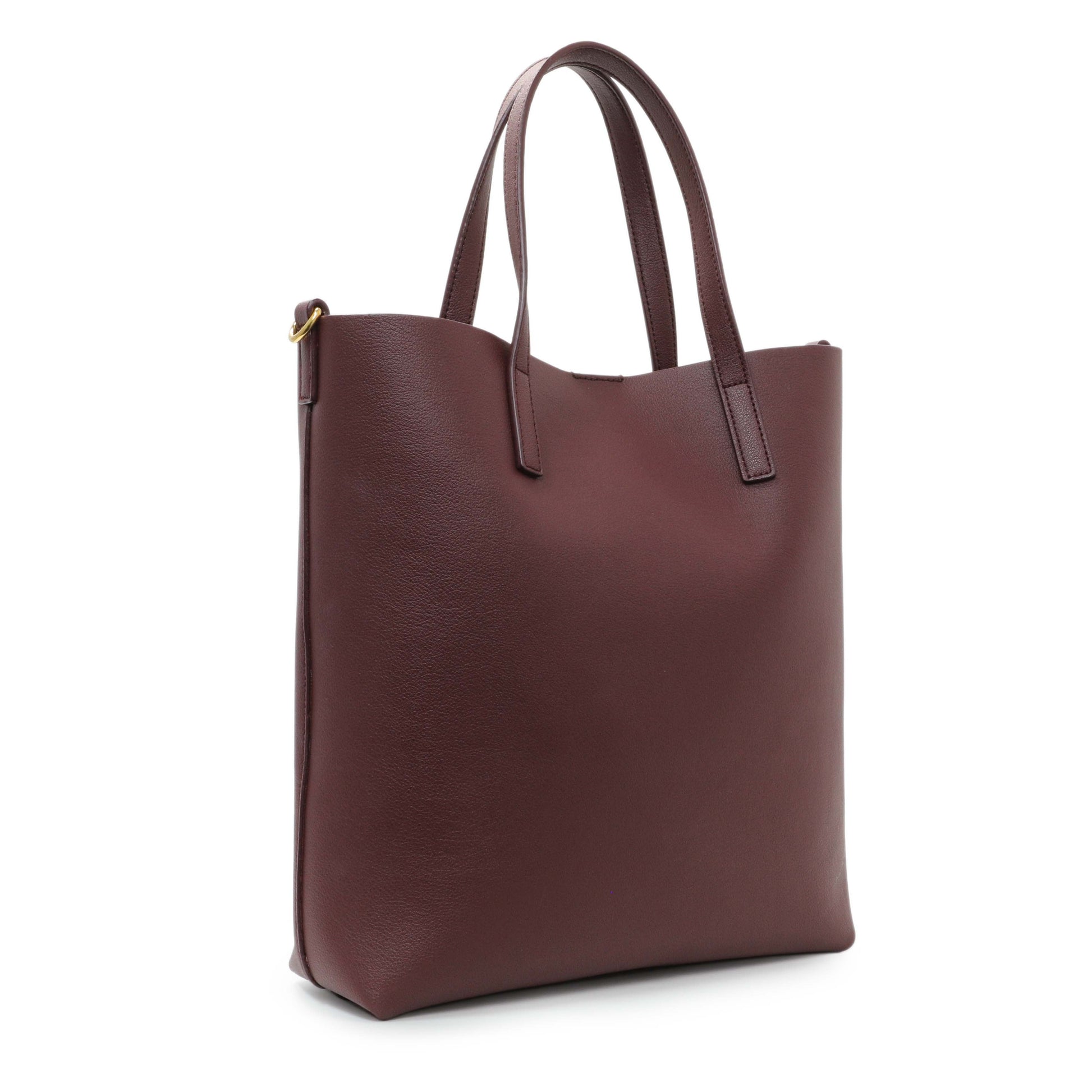 Exclusive Saint Laurent Dark Red Calfskin Toy Shopping Tote — Side View