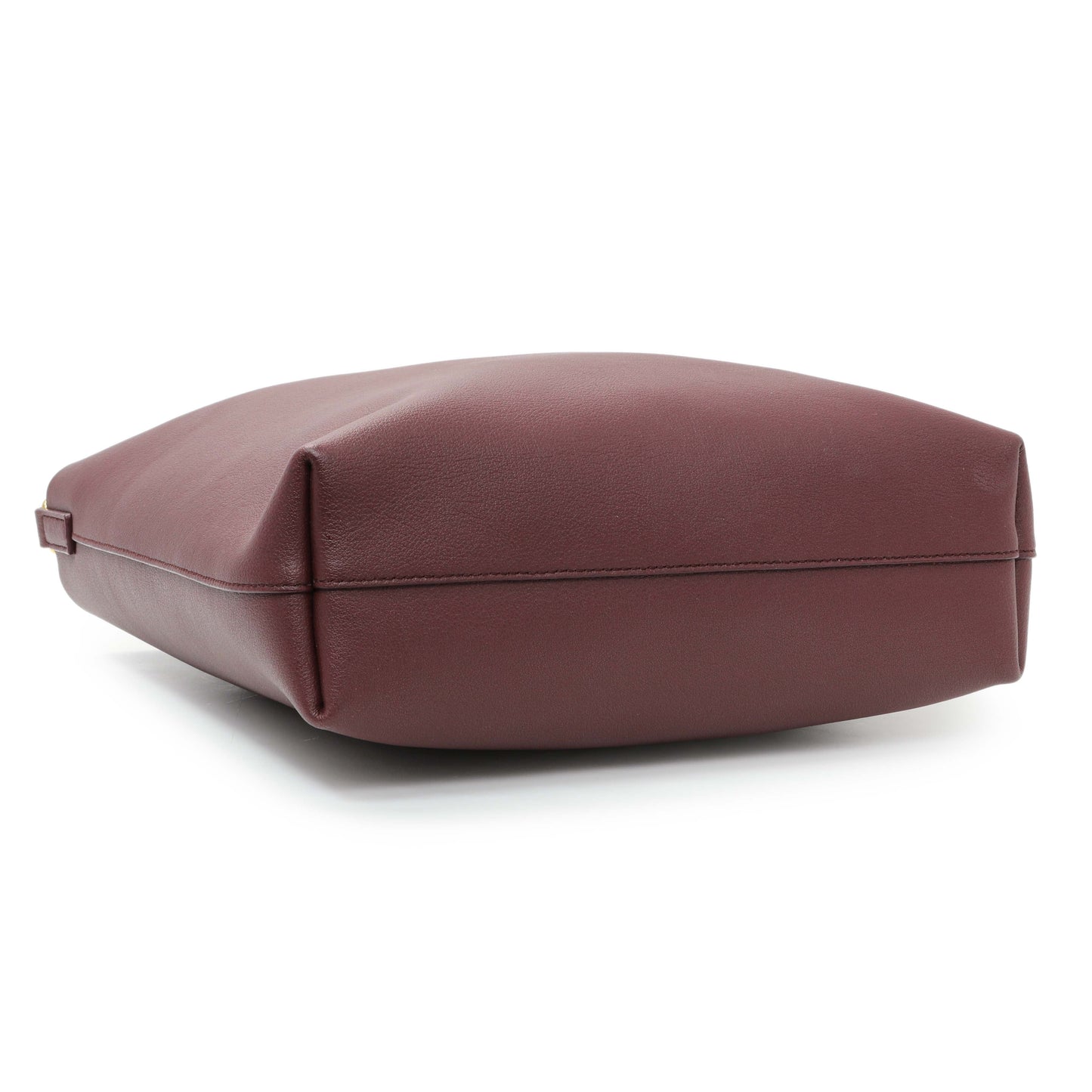 Exclusive Saint Laurent Dark Red Calfskin Toy Shopping Tote — Back View