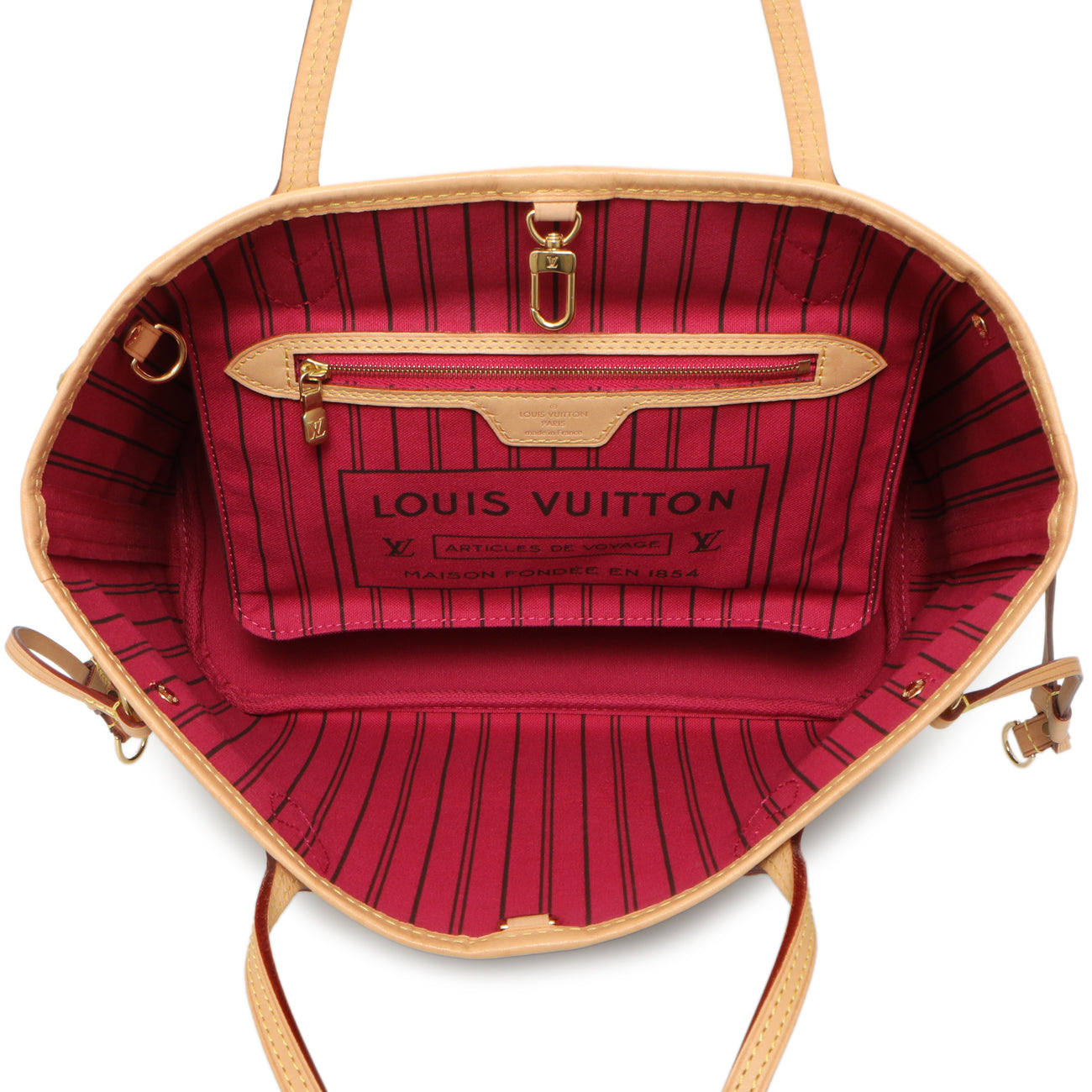 Exclusive Louis Vuitton Monogram Pivoine Neverfull PM — Top View