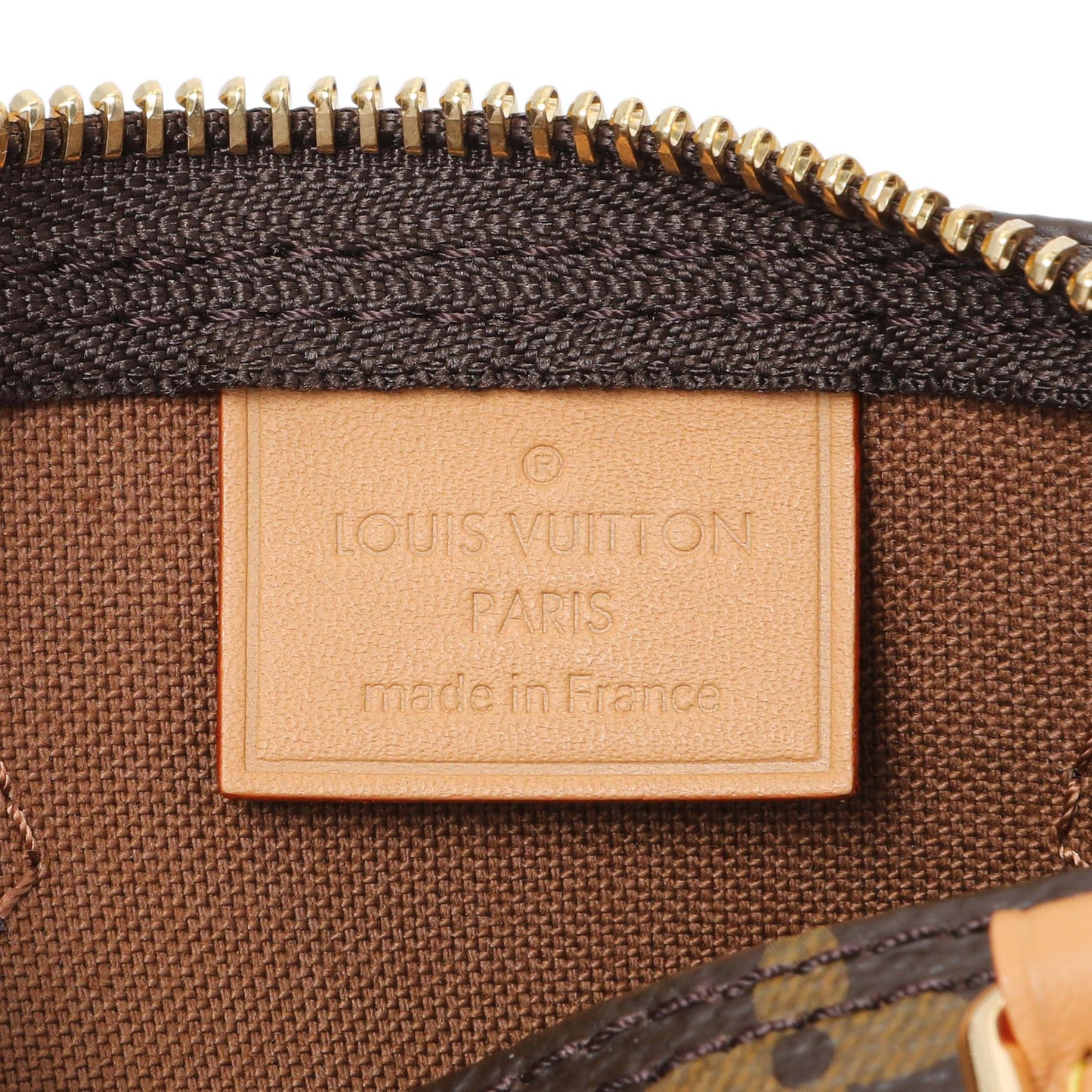 Exclusive Louis Vuitton Monogram Nano Speedy — Detail View