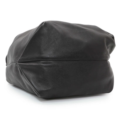 Exclusive Saint Laurent Black Lambskin Teddy Bucket Bag — Back View