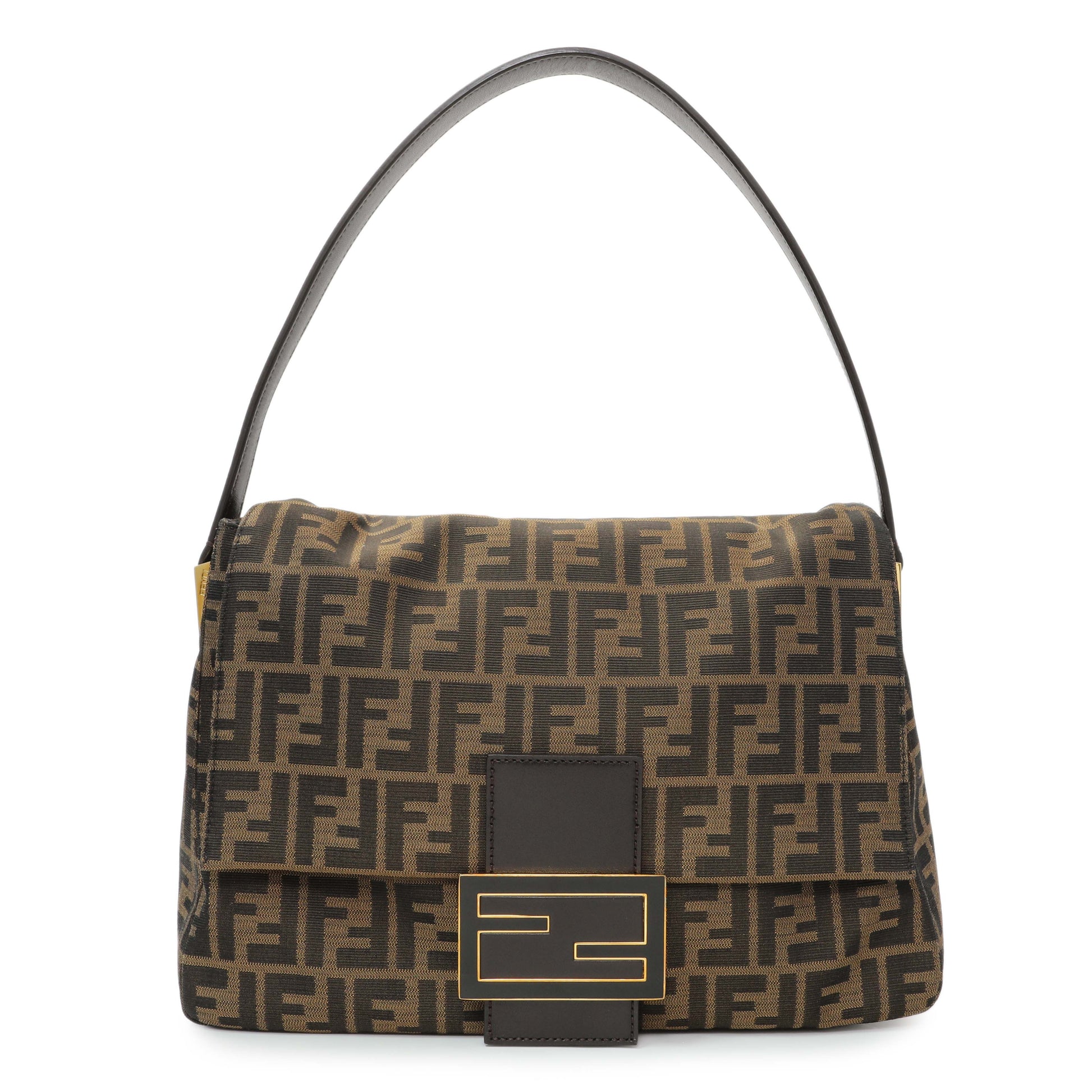 Exclusive Fendi Tobacco Zucca Mama Forever Bag — Front View