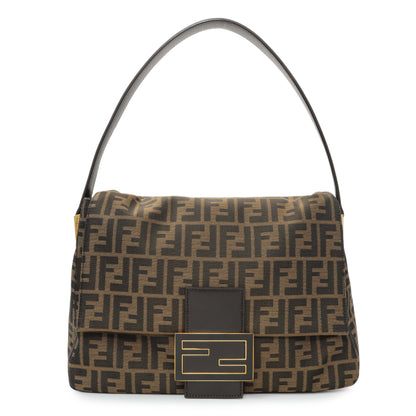 Exclusive Fendi Tobacco Zucca Mama Forever Bag — Front View