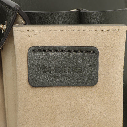 Exclusive Chloe Deep Forest Calfskin Suede Mini Faye Bracelet Bag — Lifestyle View