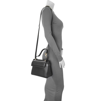 Exclusive Chloe Black Calfskin Nacha Shoulder Bag — Alternate View 13