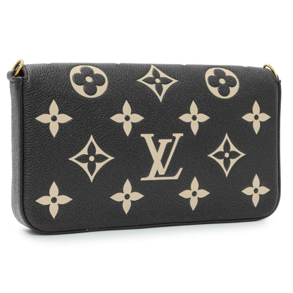 Exclusive Louis Vuitton Empreinte Monogram Giant Felicie Pochette — Side View