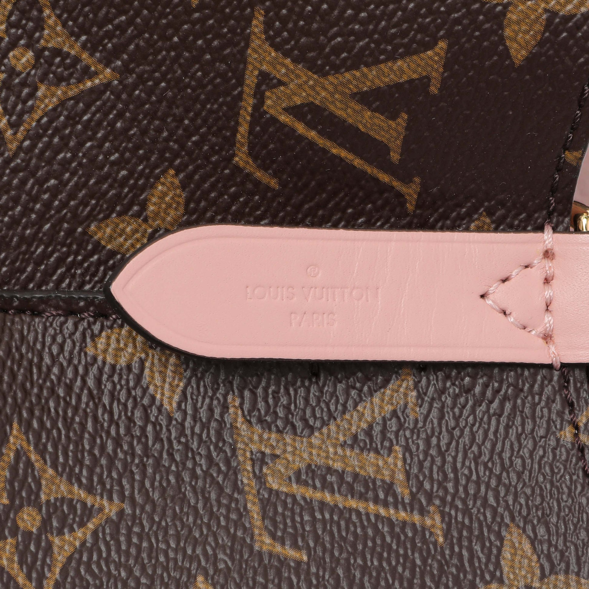 Exclusive Louis Vuitton Rose Poudre Monogram Neonoe MM — Detail View