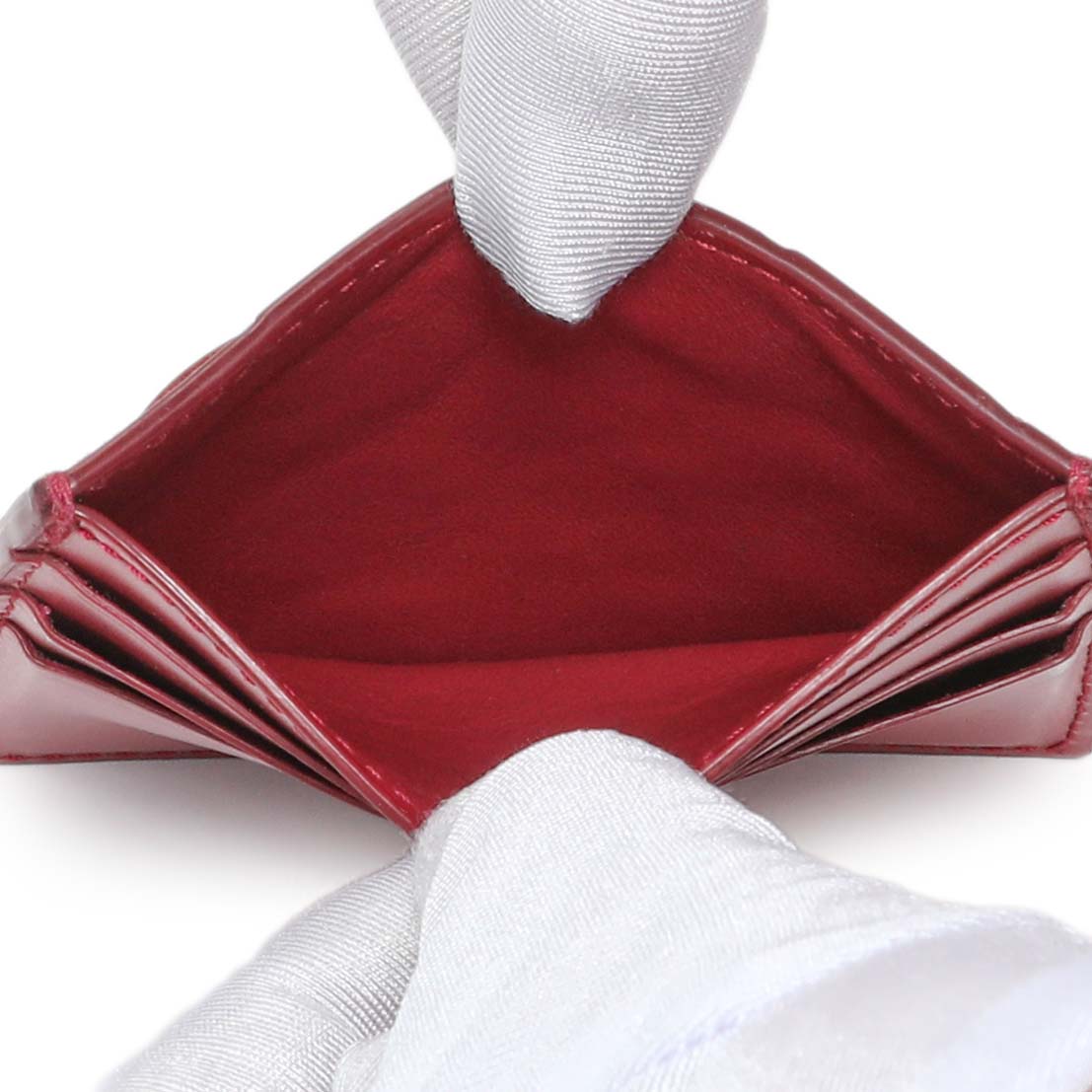Exclusive Bottega Veneta Smooth Calfskin Cardholder — Top View