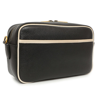 Exclusive Gucci X Adidas Textured Dollar Calfskin Web Trefoil Logo Small Messenger Bag — Side View