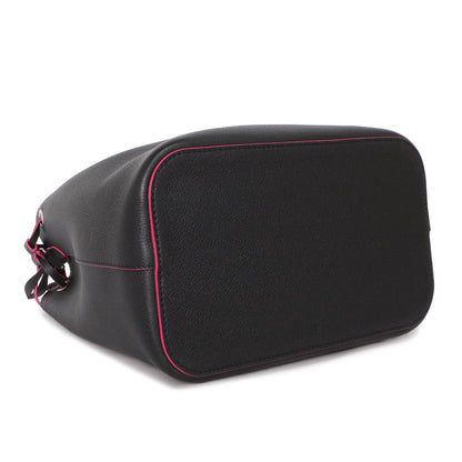 Exclusive Louis Vuitton Noir Lockme Bucket — Back View