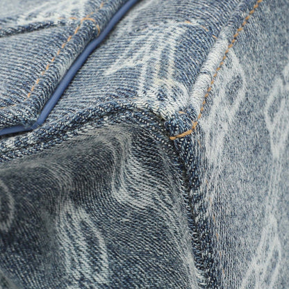 Exclusive Balenciaga Denim Monogram Hourglass S — Top View