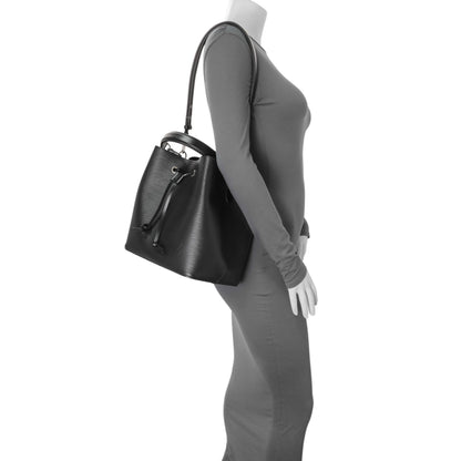 Exclusive Louis Vuitton Black Epi Neonoe MM — Alternate View 7