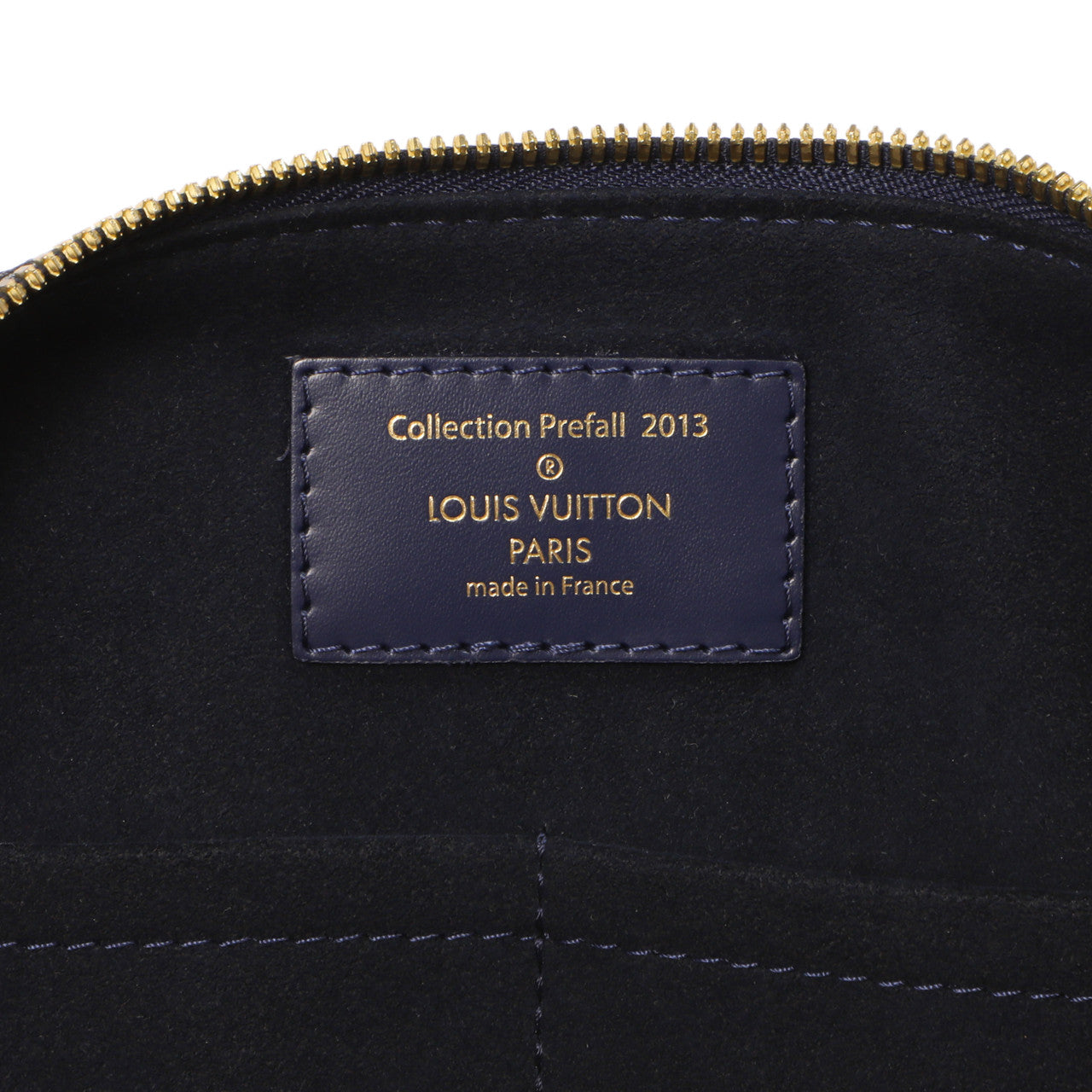 Exclusive Louis Vuitton Blue Damier Paillettes Speedy 30 — Detail View