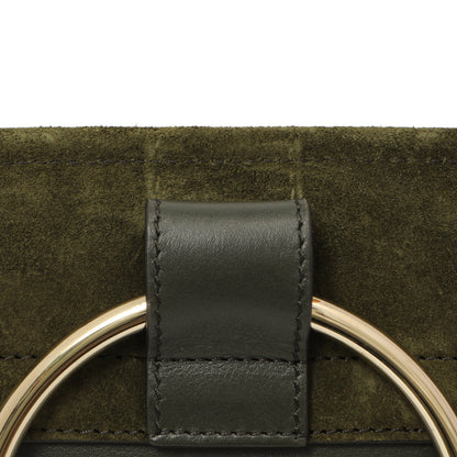 Exclusive Chloe Deep Forest Calfskin Suede Mini Faye Bracelet Bag — Alternate View 7