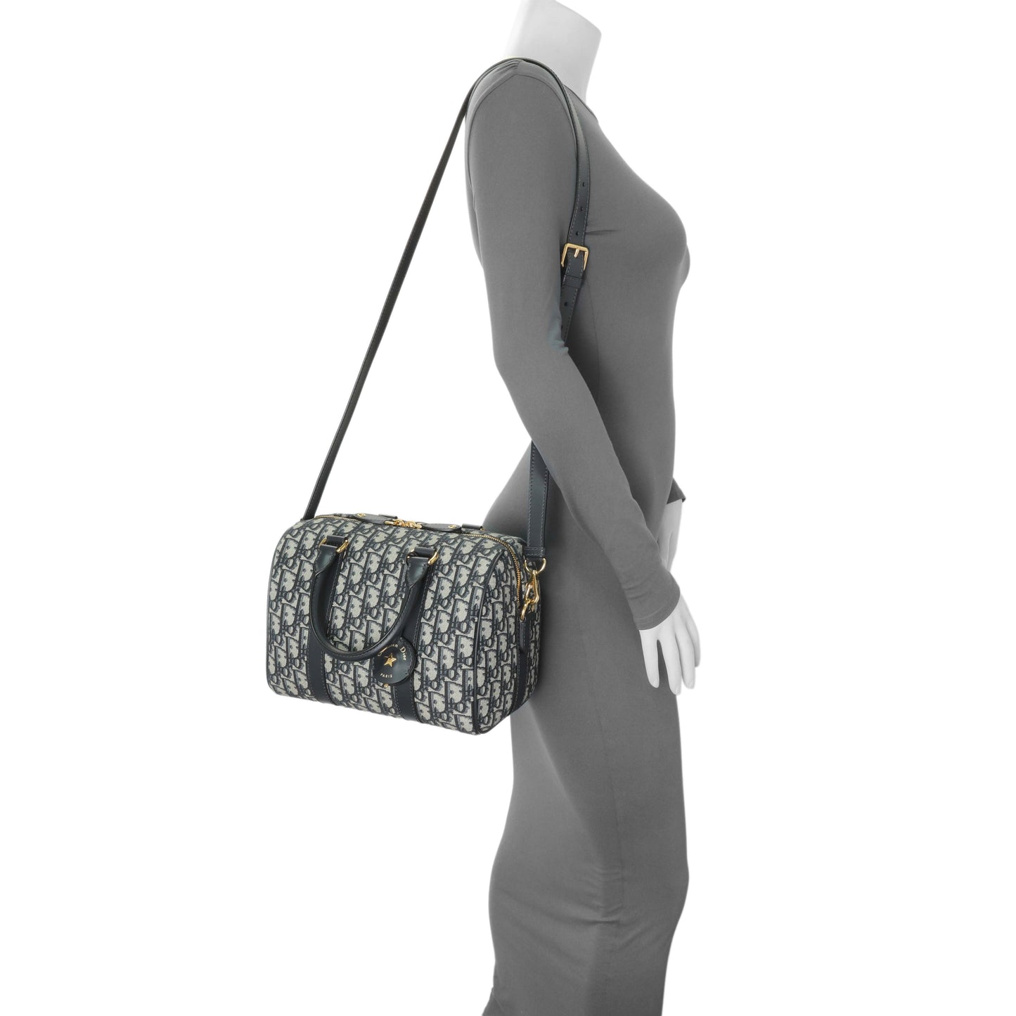 Exclusive Christian Dior Oblique Groove 25 Bowling Bag — Alternate View 7