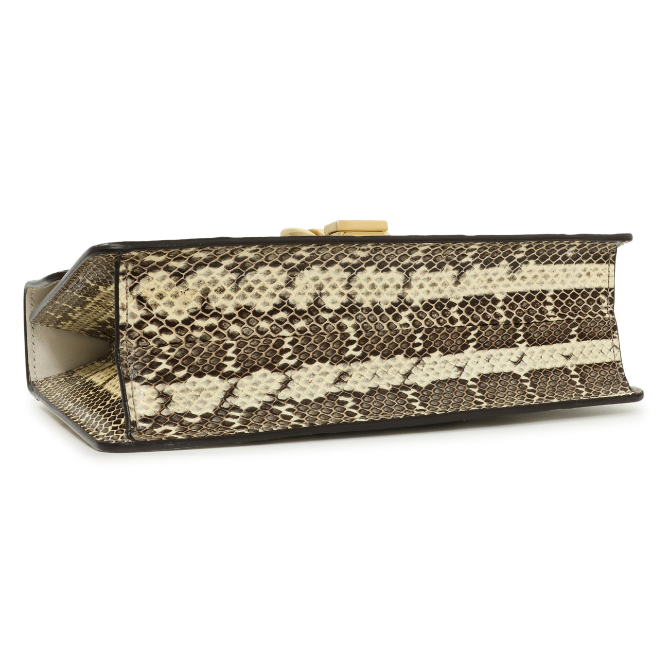 Exclusive Gucci Snakeskin Small Sylvie Shoulder Bag — Back View